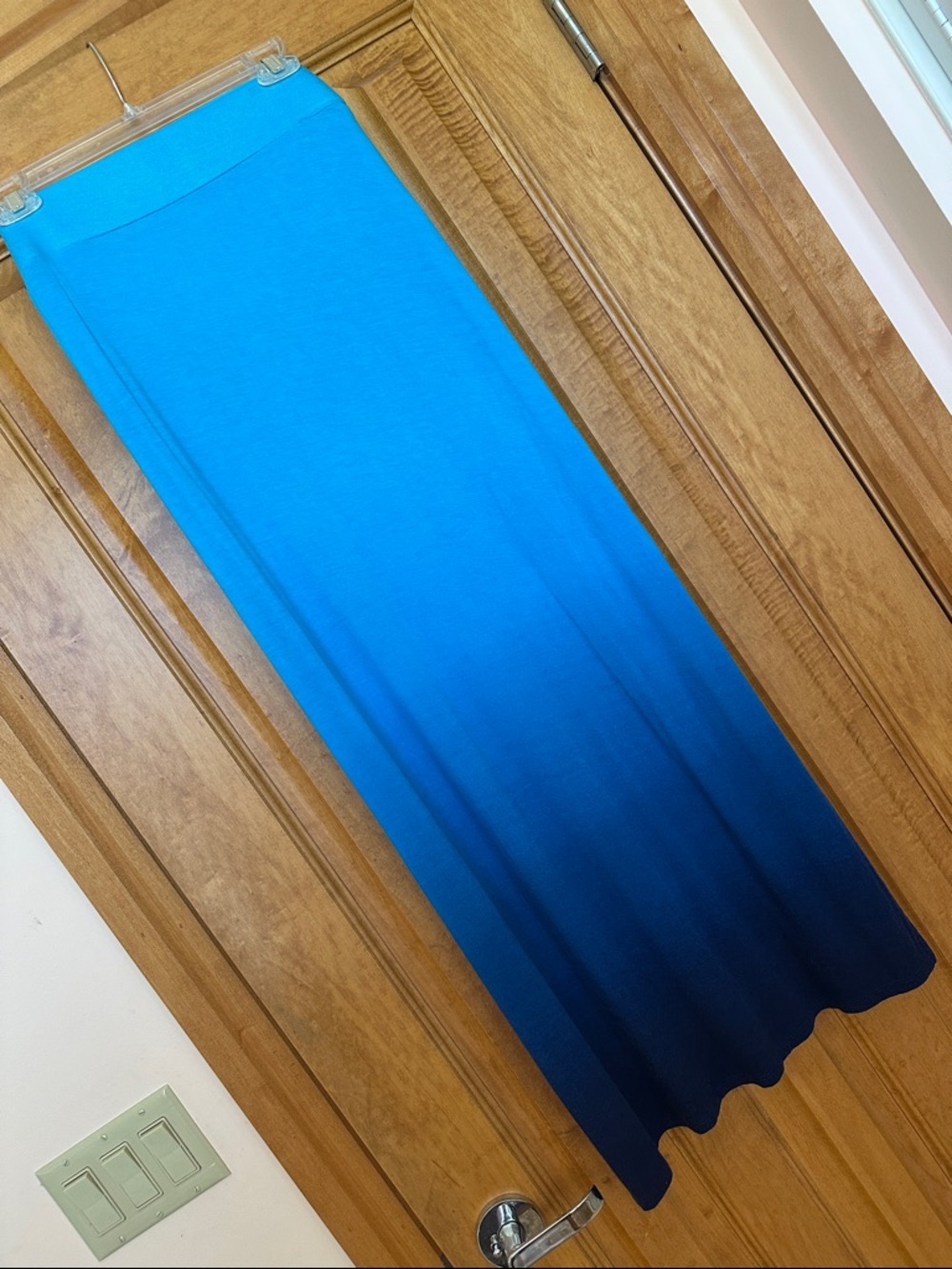 a.n.a Blue Ombre Maxi Skirt